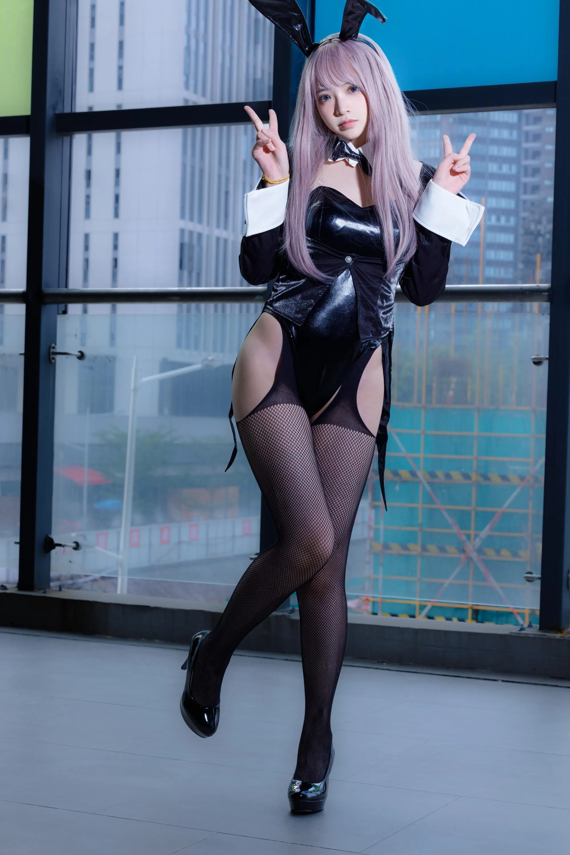 疯猫ss – NO.127 紫发礼服兔 [42P]插图7